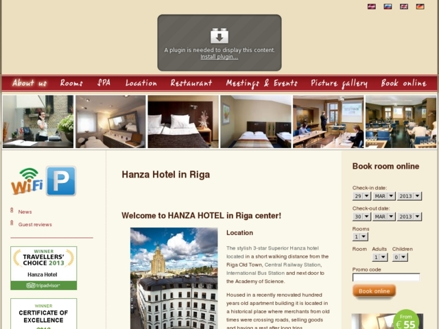 Hanza Hotel, SIA